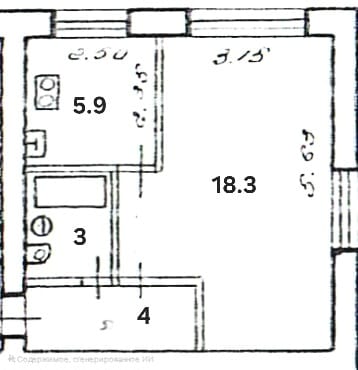 1-комнатная квартира, Кимры